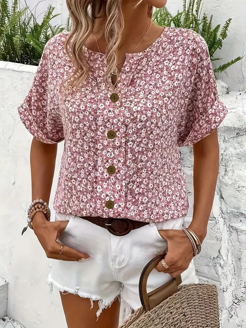 Velma | Elegant Floral Blouse