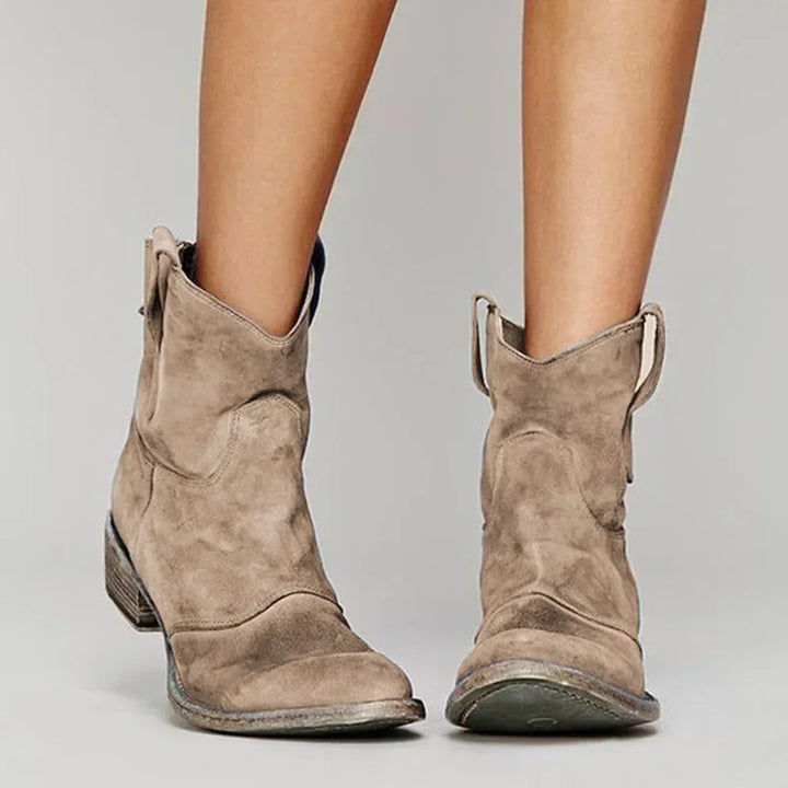 Georgia | Women’s Casual Low Heel Cowboy Booties