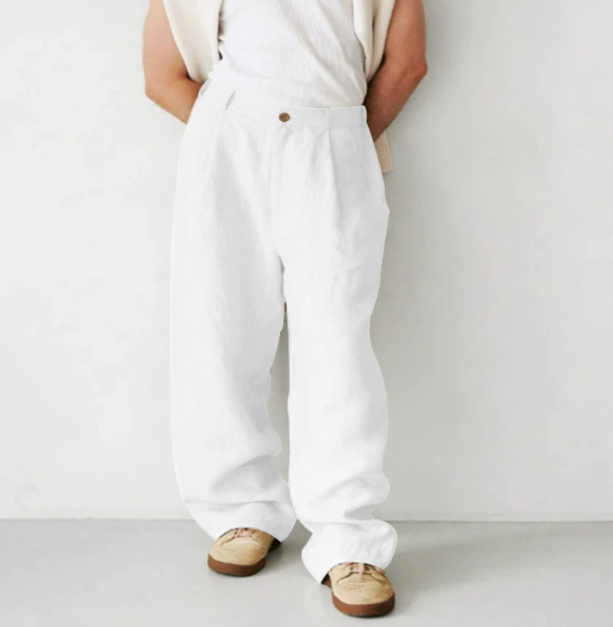 Jayden | Men Relaxed Fit Linen Trousers