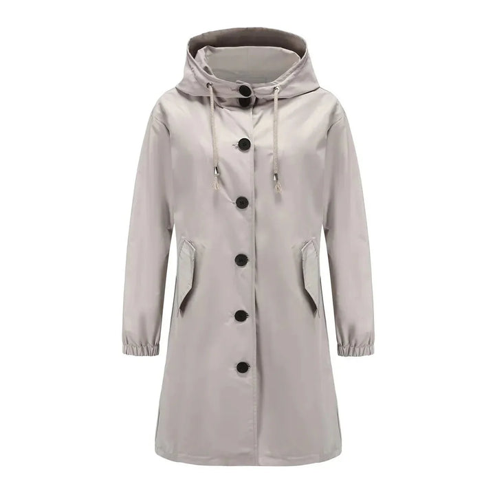 Heidi | Women Long Hooded Front Button Coat