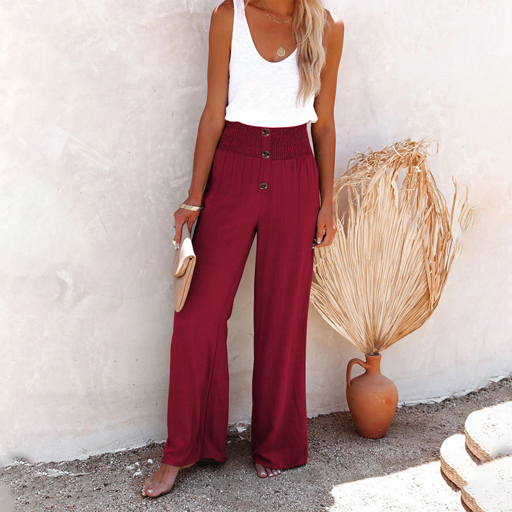 Katie | Women’s Trendy High-Waist Casual Wide-Leg Trousers
