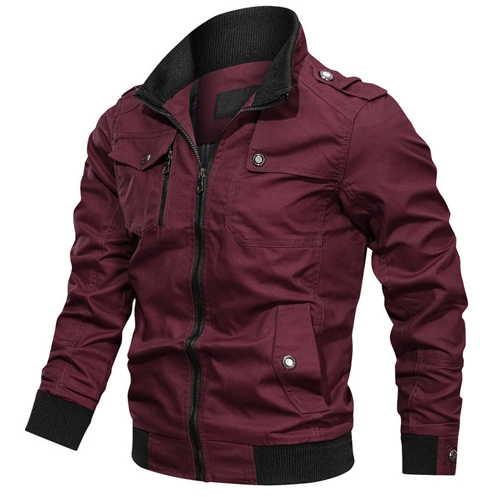 Michael | Men’s Zip-Up Utility Jacket with Ribbed Cuffs