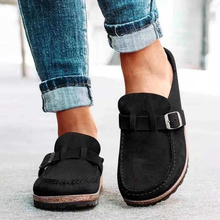Elsie | Women’s Casual Buckle Slip On Loafer Shoes