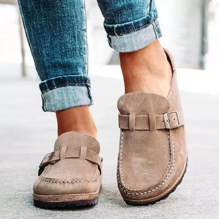 Elsie | Women’s Casual Buckle Slip On Loafer Shoes