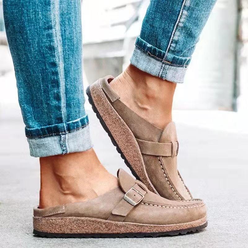 Elsie | Women’s Casual Buckle Slip On Loafer Shoes