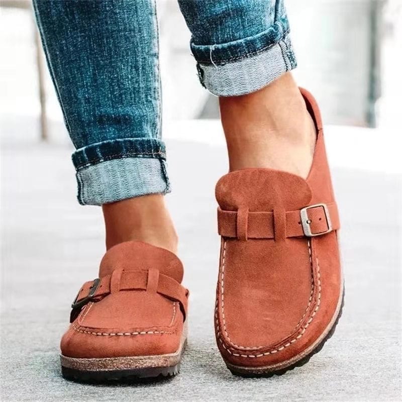 Elsie | Women’s Casual Buckle Slip On Loafer Shoes