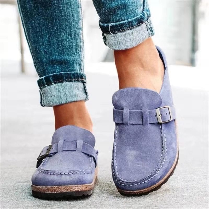 Elsie | Women’s Casual Buckle Slip On Loafer Shoes