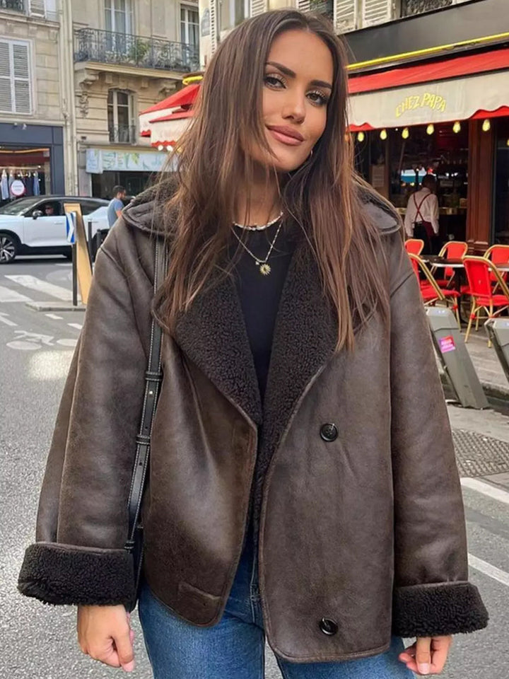 Freya | Women’s Classic Double-Breasted Wool Coat