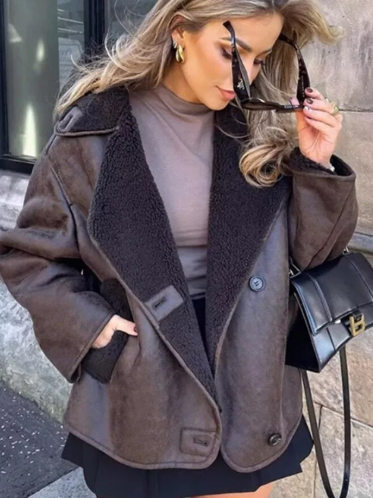 Freya | Women’s Classic Double-Breasted Wool Coat