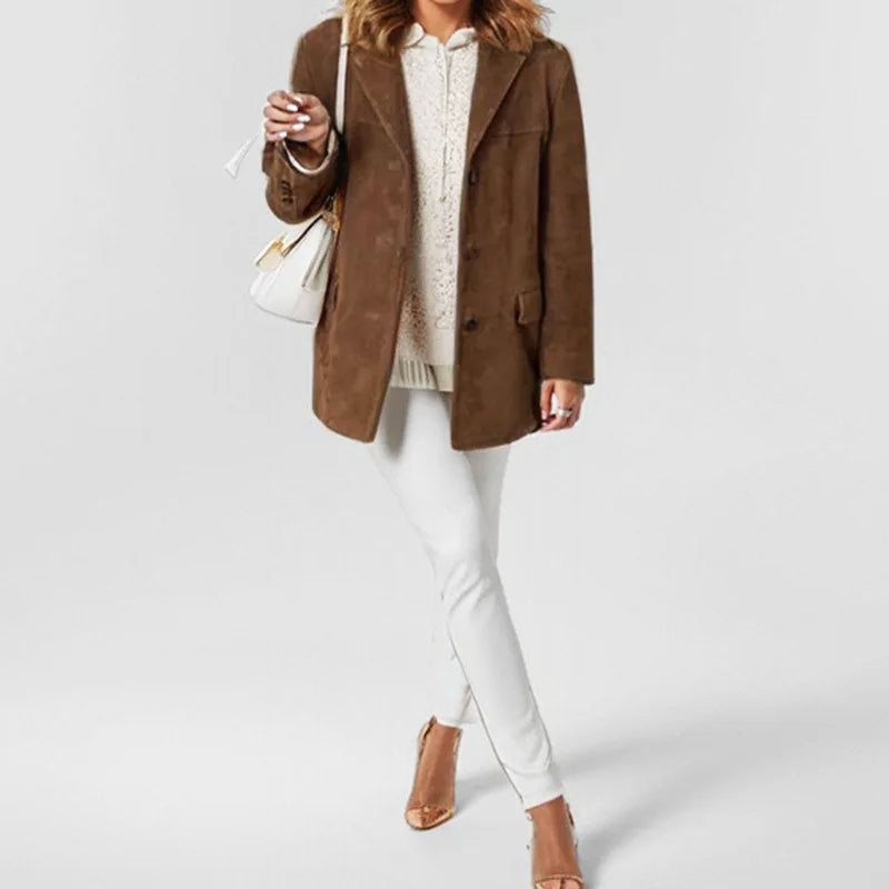 Florence | Women’s Elegant Button-Up Oversized Coat