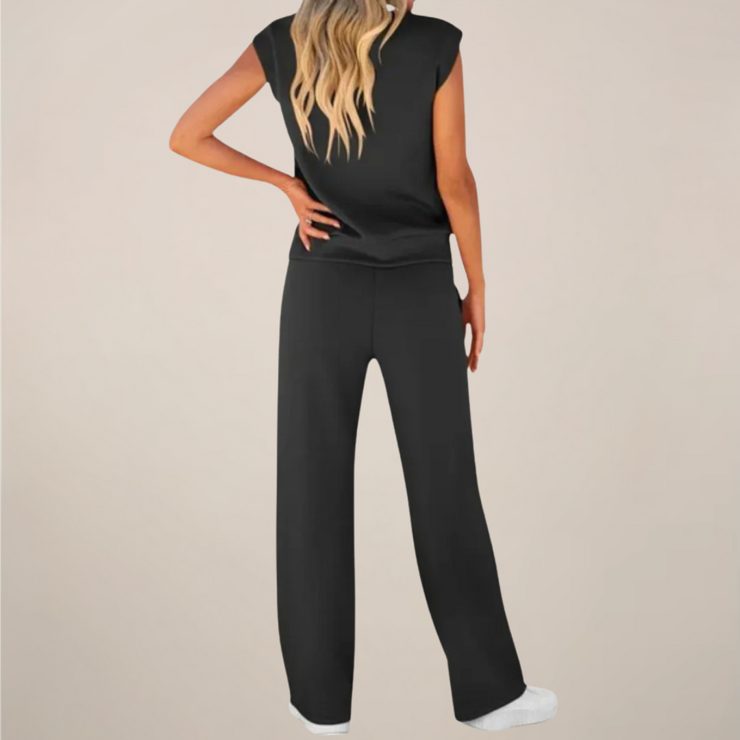 Georgia | Women Spring Drawstring Relaxed Pants Set