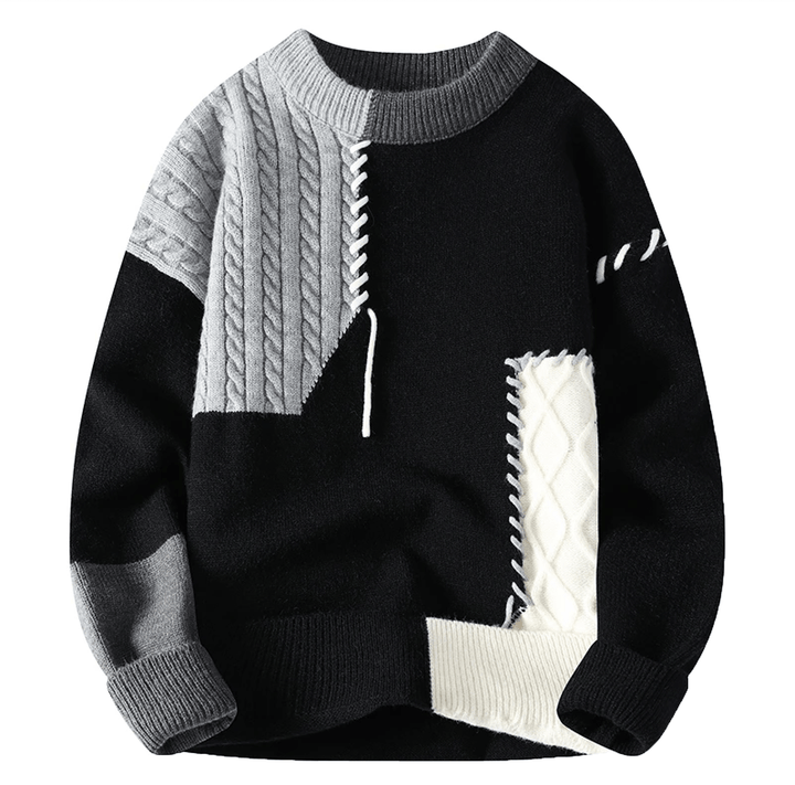 Damien | Men’s Unique Pattern Relaxed Fit Sweater