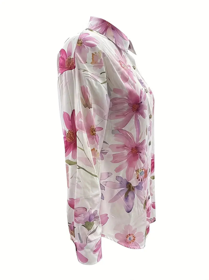 Mira™ | Lightweight Summer Floral Blouse