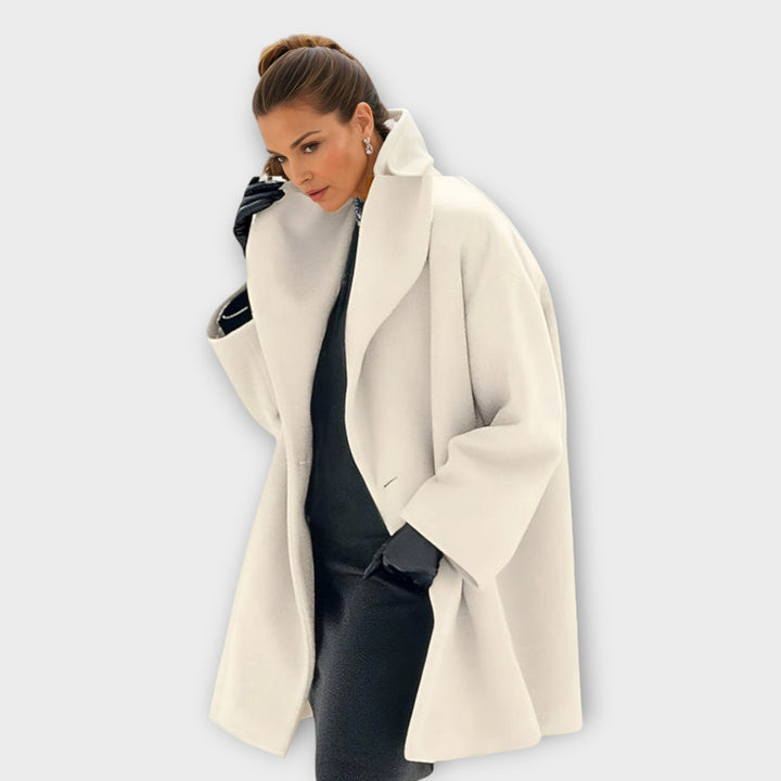 Mabel | Oversized Winter Coat with Wide Collar for Women