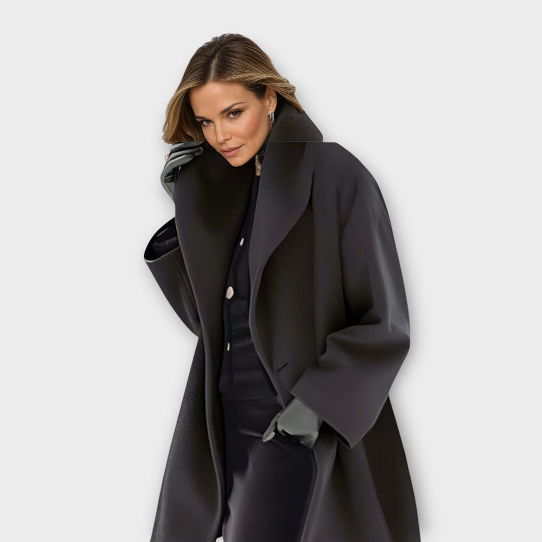 Mabel | Oversized Winter Coat with Wide Collar for Women