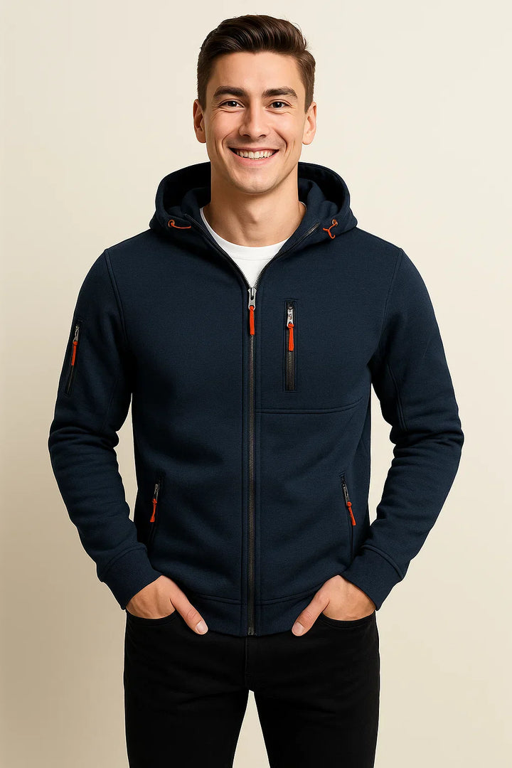 James | Men's Relaxed Fit Winter Zip-Up Hoodie
