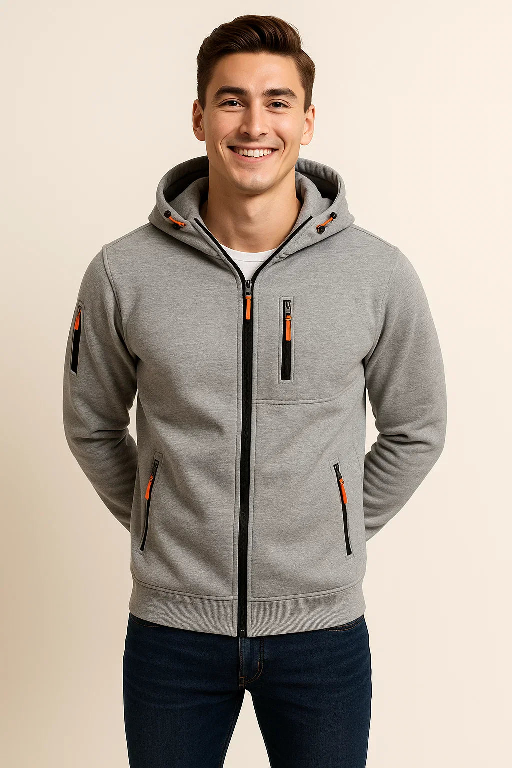 James | Men's Relaxed Fit Winter Zip-Up Hoodie