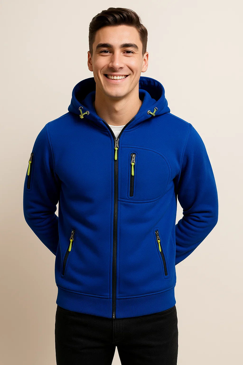 James | Men's Relaxed Fit Winter Zip-Up Hoodie