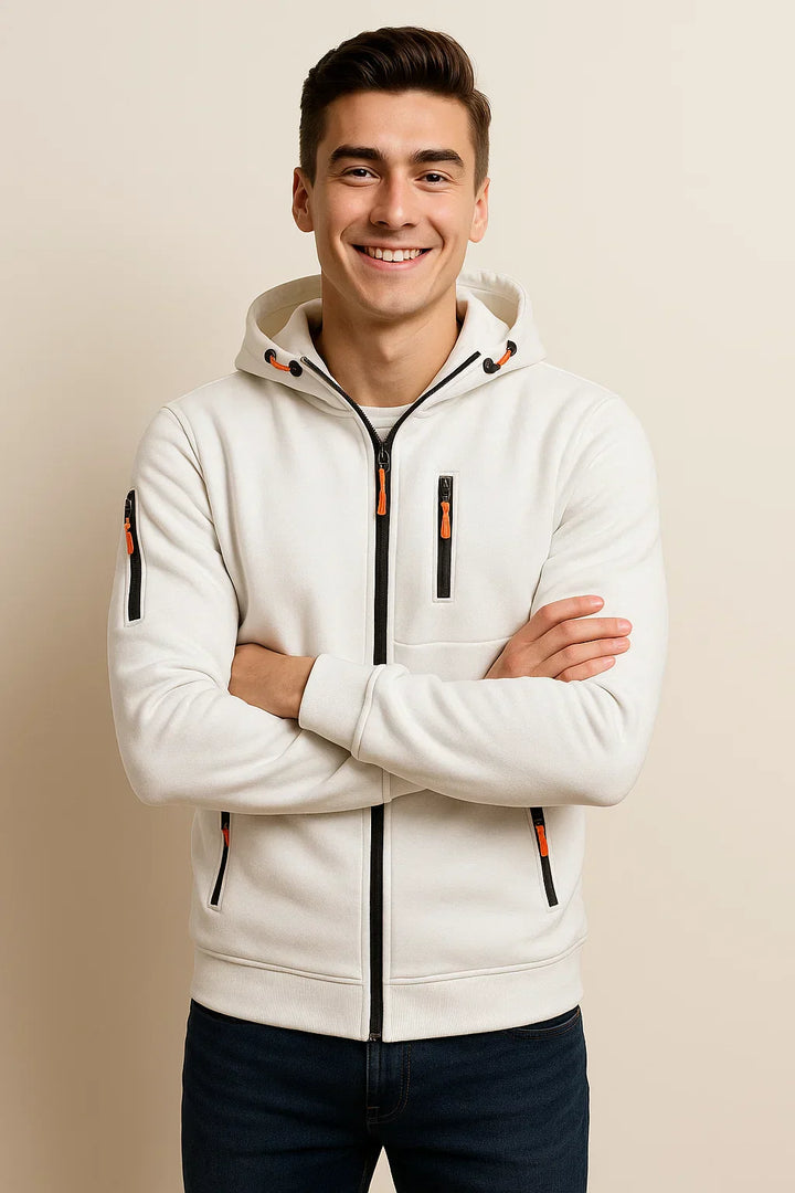 James | Men's Relaxed Fit Winter Zip-Up Hoodie