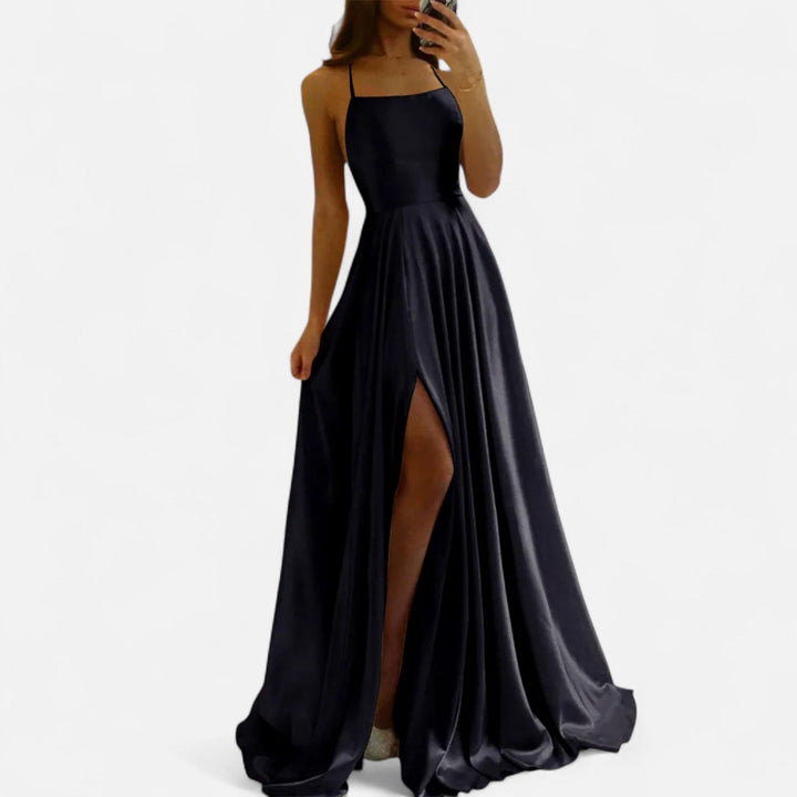 Ivy | Women’s Elegant Slit Evening Gown Maxi Dress