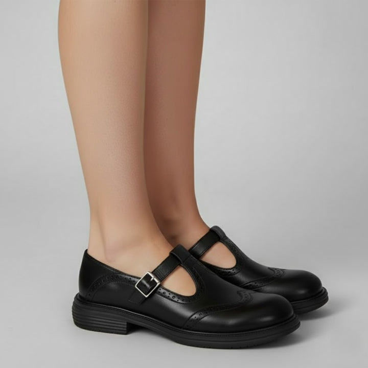 Anna | Chic Classic Boots Vintage Buckle Mary Jane Style