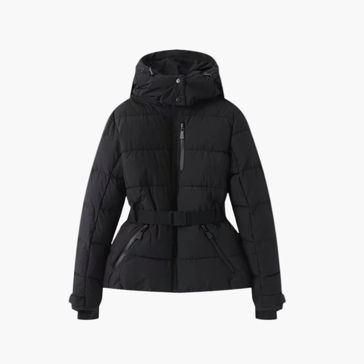 Diana | Women’s Stylish Belted Hooded Quilted Puffer Jacket