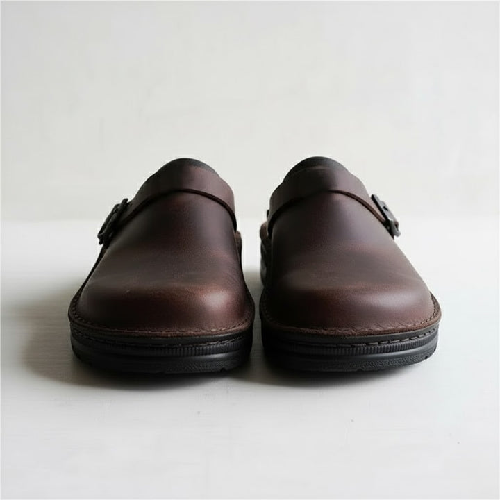 Arthur | Men’s Orthopaedic Leather Slip On Clogs