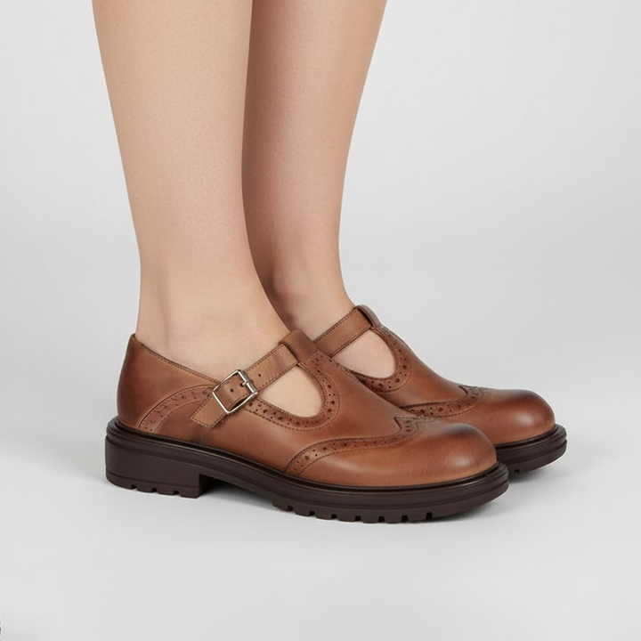 Anna | Chic Classic Boots Vintage Buckle Mary Jane Style