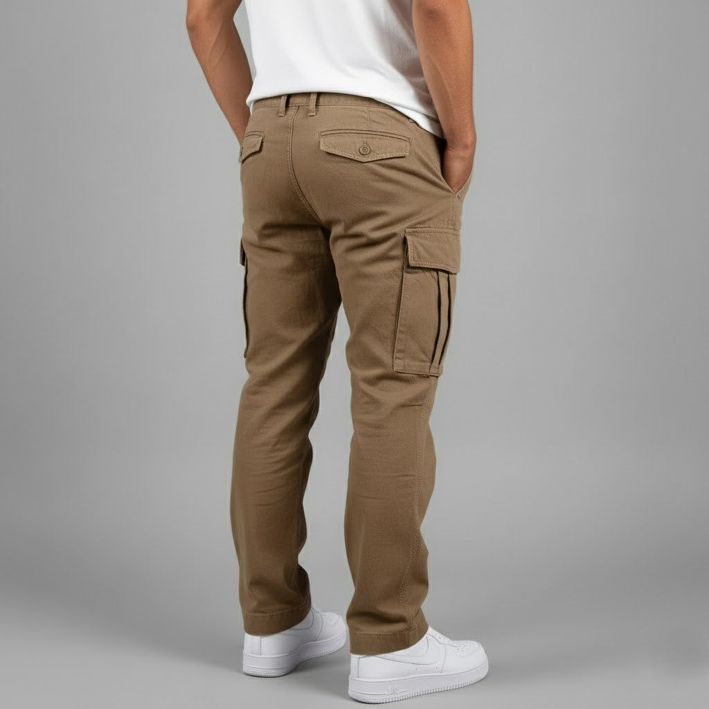 Benjamin | Men’s Relaxed Fit Cargo Pants with Side Pockets Streetwear