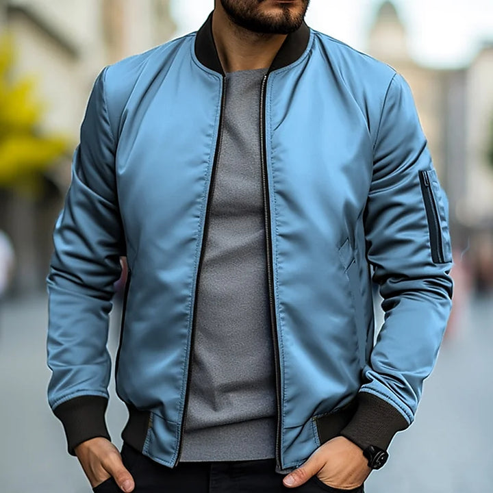 Henry | Men’s Bomber Jacket with Zip Pocket
