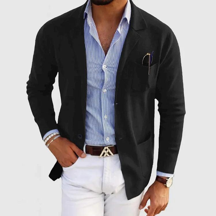 Benjamin | Men’s Smart Casual Button Up Knit Blazer