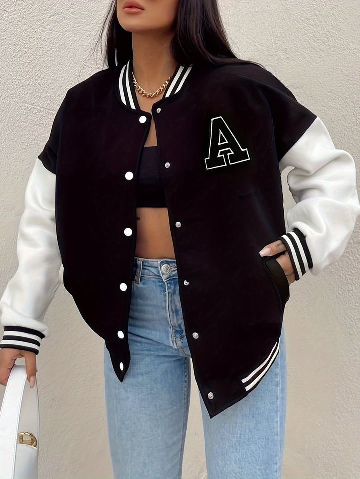Bella | Women’s Relaxed Fit Letterman College Jacket