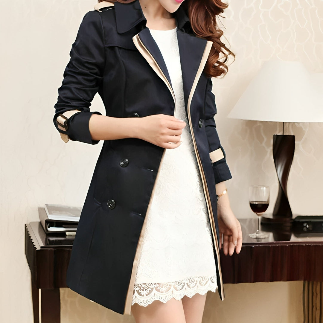 Ella | Women’s Double-Breasted Longline Coat