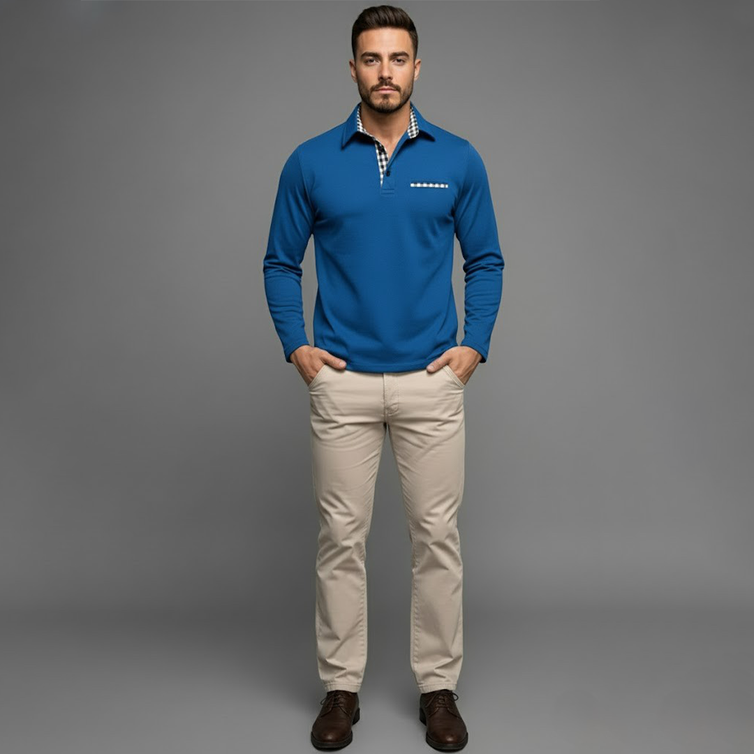 Scott | Men’s Winter Long-Sleeve Polo Shirt