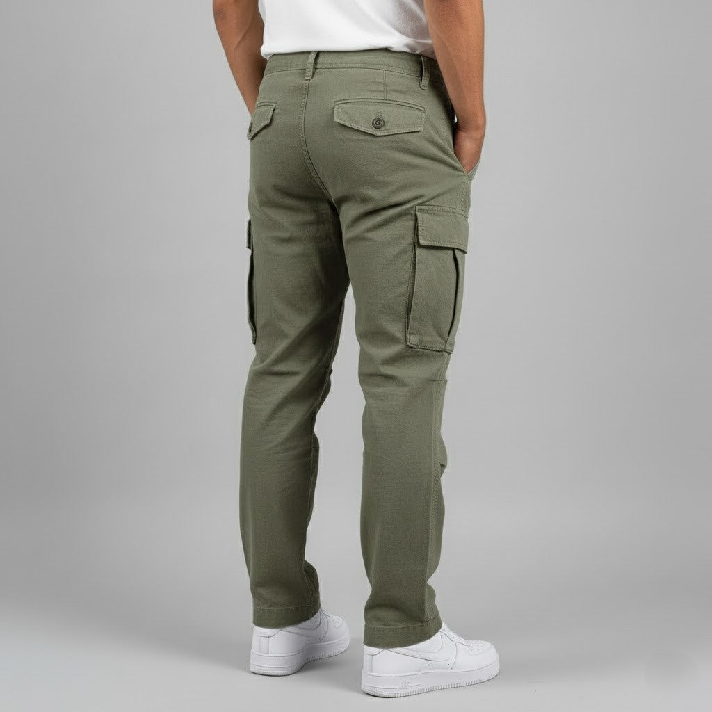 Benjamin | Men’s Relaxed Fit Cargo Pants with Side Pockets Streetwear