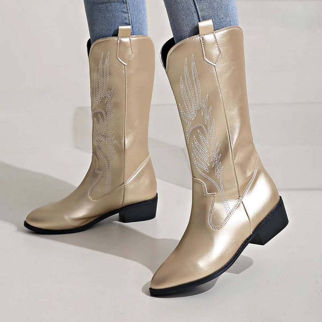Clara | Women’s Classic Embroidered Western Boots