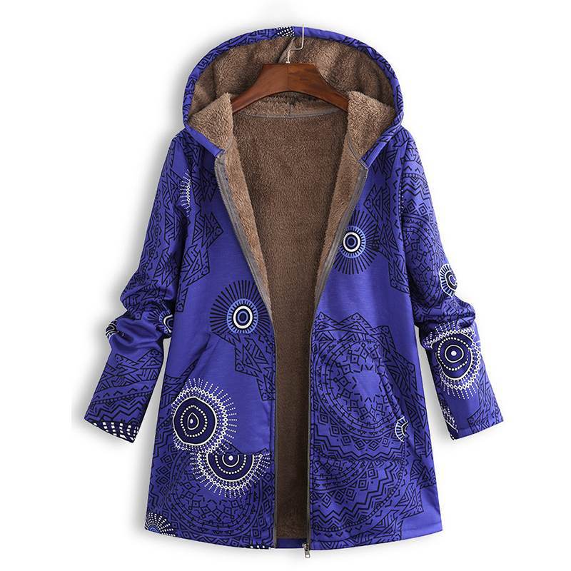 Casey | Women’s Winter Floral Coat with Hood