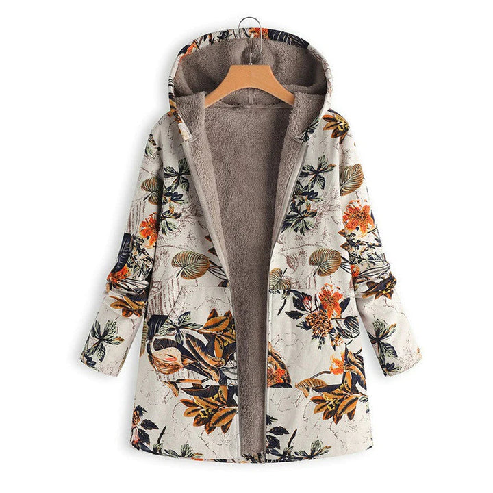 Casey | Women’s Winter Floral Coat with Hood
