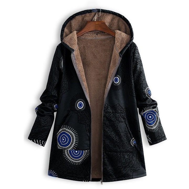 Casey | Women’s Winter Floral Coat with Hood