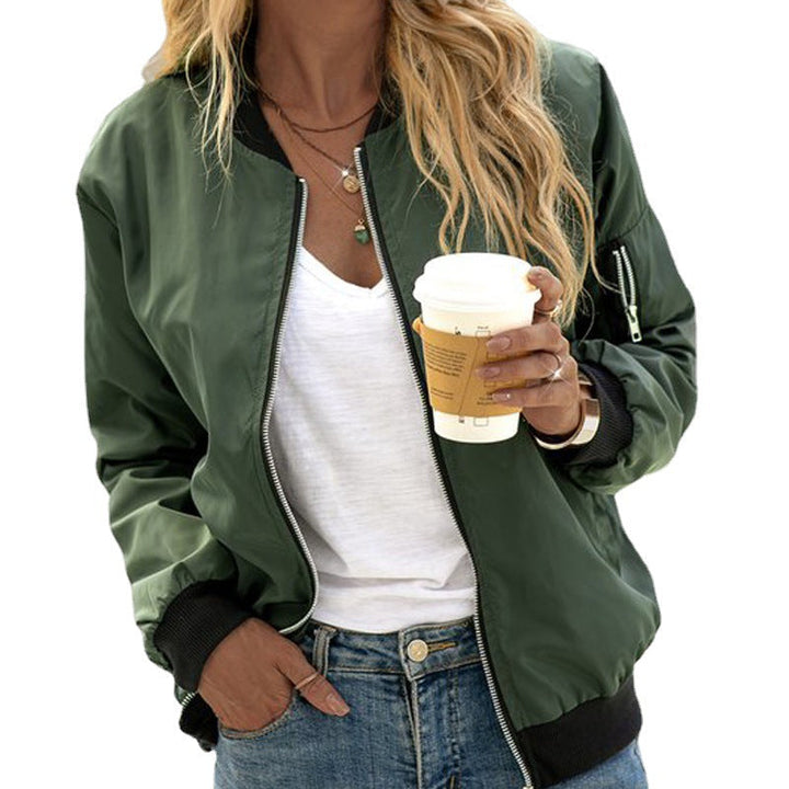 Lily | Women’s Classic Short Zip-Up Bomber Jacket