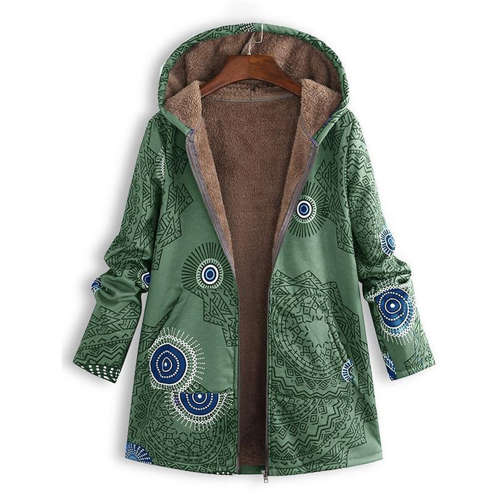 Casey | Women’s Winter Floral Coat with Hood
