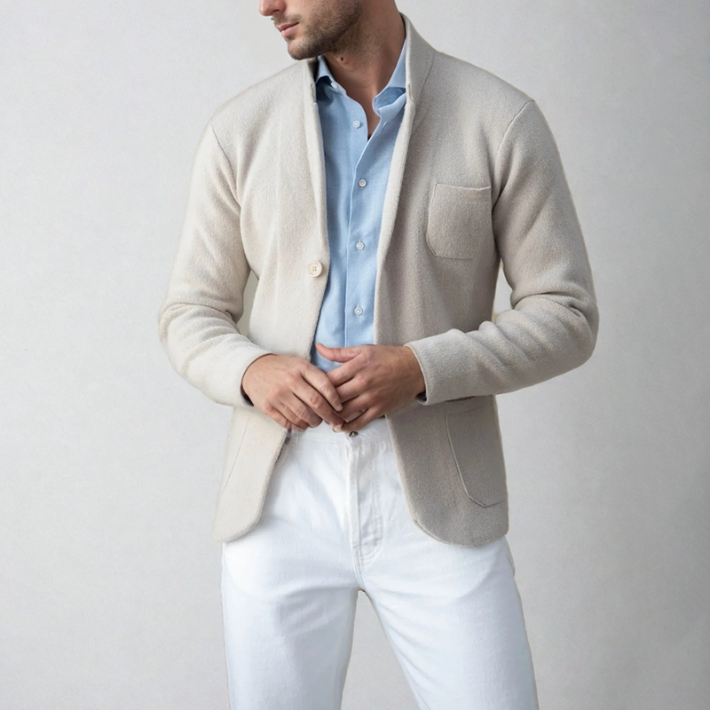 Charles | Men’s Modern Minimalist Soft Touch Blazer