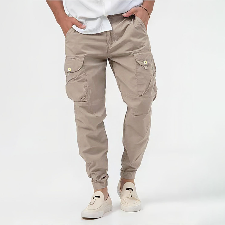 Elijah| Men’s Utility Cargo Pants with Drawstring Waist