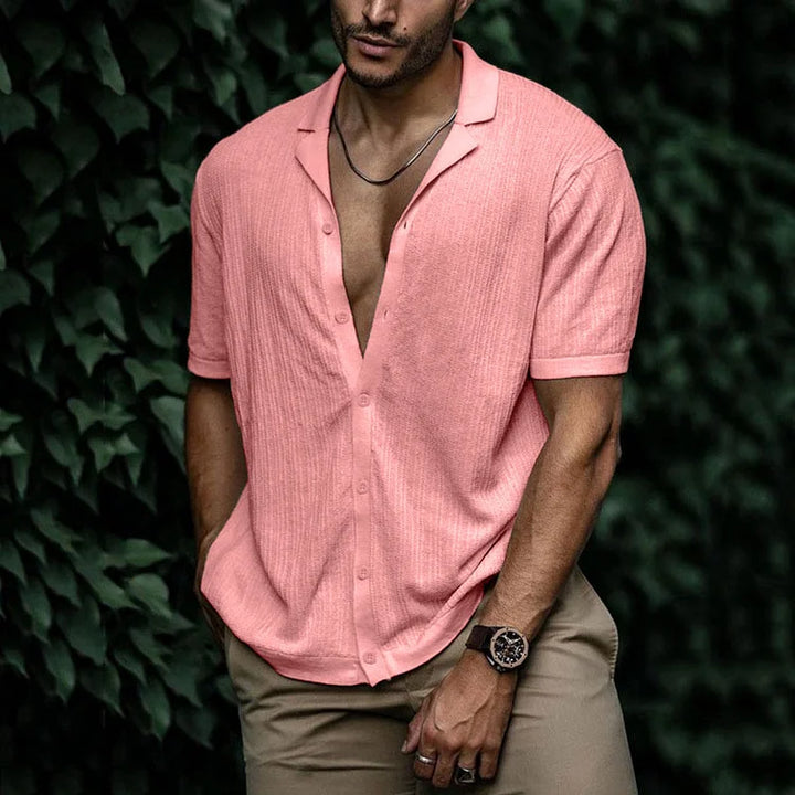 Brandon | Men Casual Short Sleeve Button Shirt