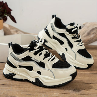 Caitlin | Women’s Winter Chunky Sneakers with Mesh