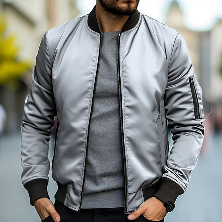 Henry | Men’s Bomber Jacket with Zip Pocket