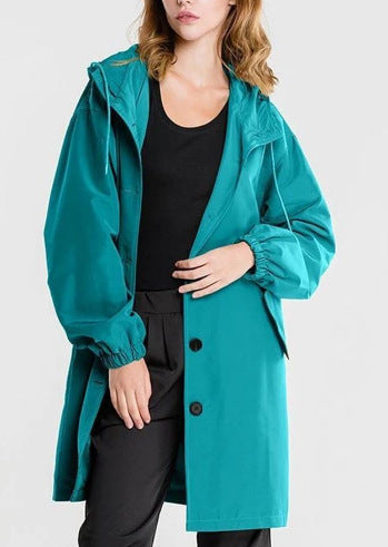 Georgia | Women's Hooded Button-Up Long Casual Jacket