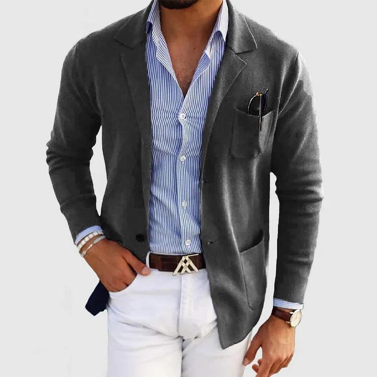 Benjamin | Men’s Smart Casual Button Up Knit Blazer