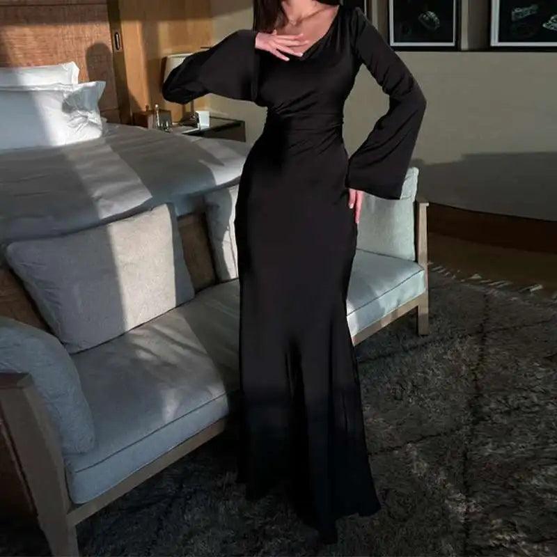 Alice | Women's Winter Long Sleeve Maxi Dress