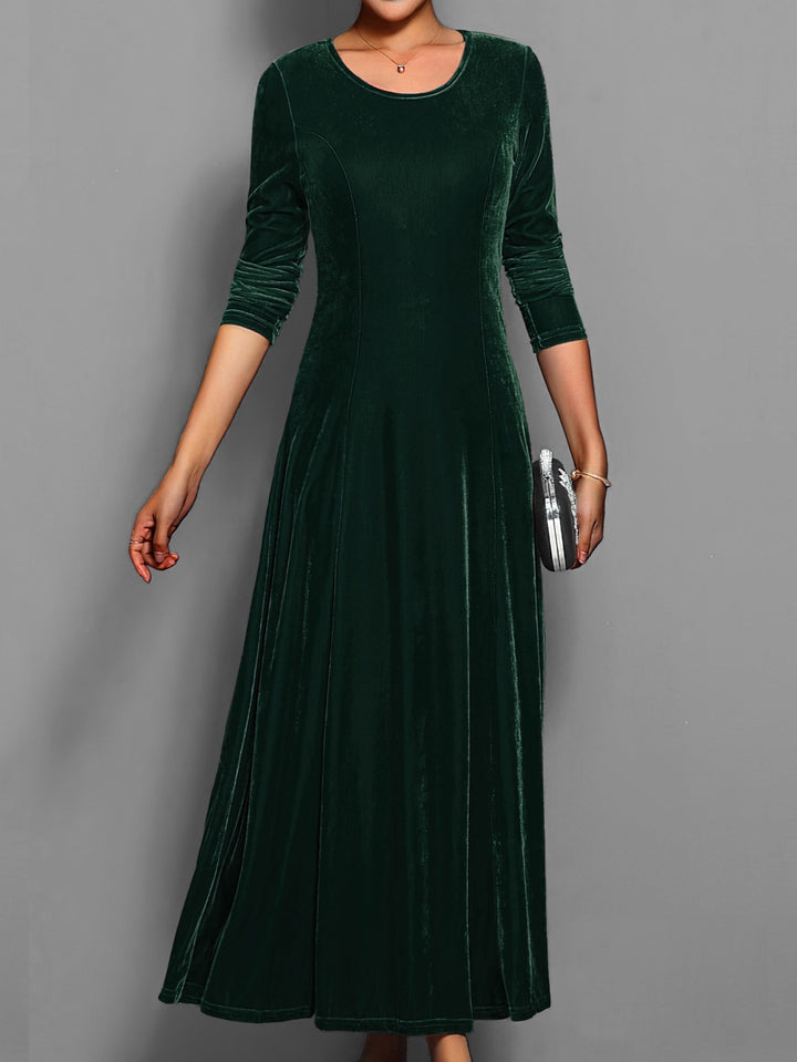 Ava | Women’s Long Sleeve Flared Maxi Dress